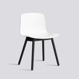 AAC 12 Stol White 2.0, Black – massiv ek med vattenbaserad lack