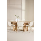 Strada, Lilja Oval matgrupp Beige, Vitpigmenterad, ⌀120
