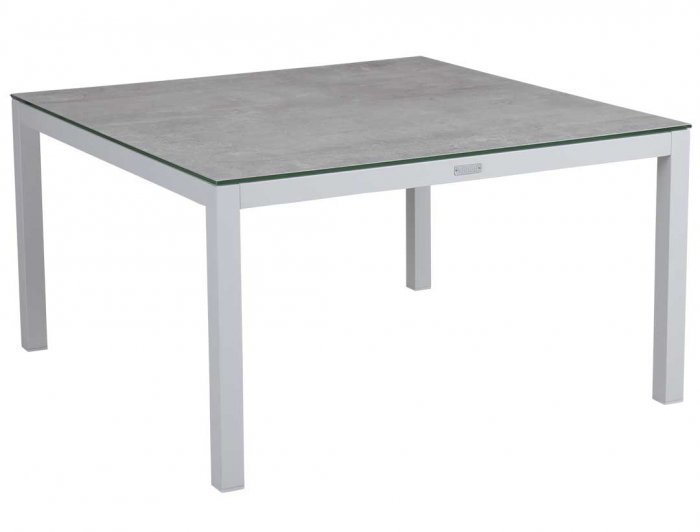 Belfort Soffbord 90x90 cm Vit/Grå