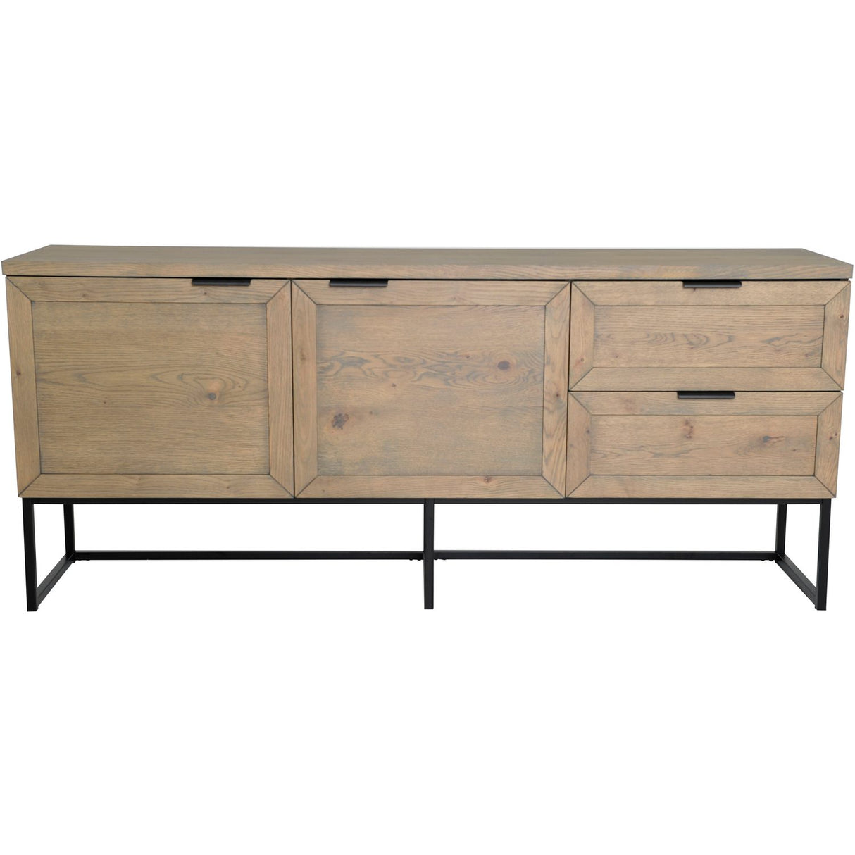 Zion Sideboard Oljad Grå Ekfaner