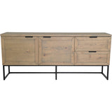 Zion Sideboard Oljad Grå Ekfaner