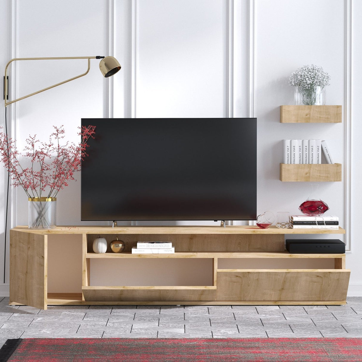 Quito (180 x 45 x 35 cm) Ek TV-möbel