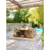 Mark Matbord 230x95 cm Teak/Svart