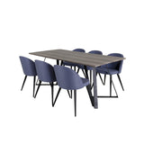Marina, Velvet Rektangulär matgrupp