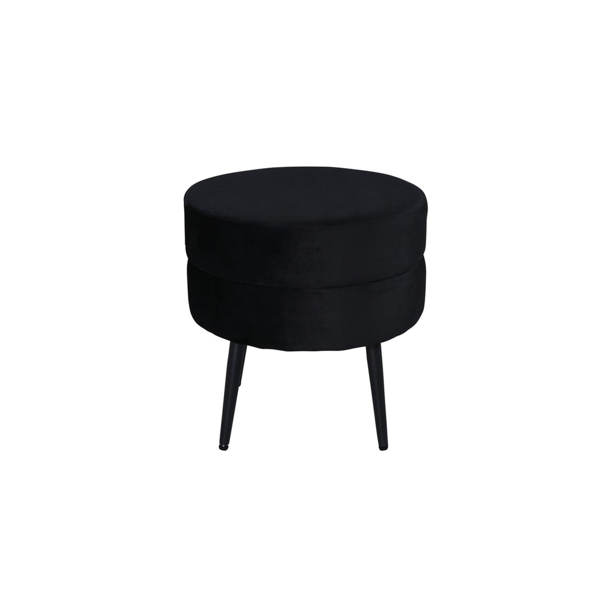 Pot Puff Svart, Polyestersammet
