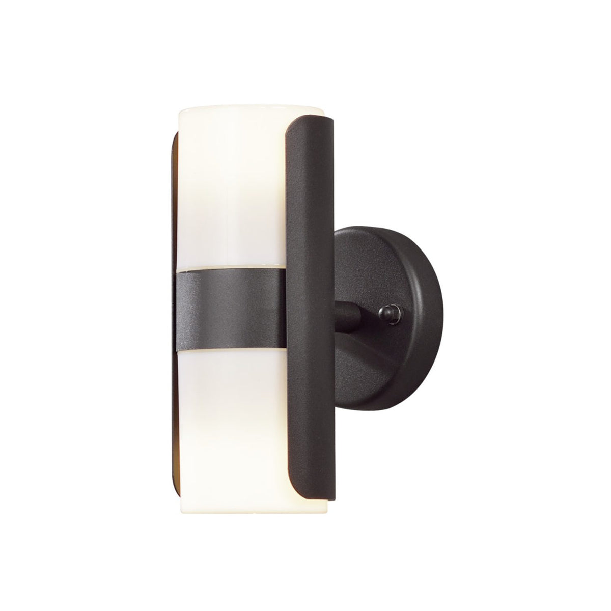 Modena GU10 Dubbel Svart/Opal Vägglampa Ute