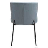 Glam Stol Blue Fog, Antique Brass