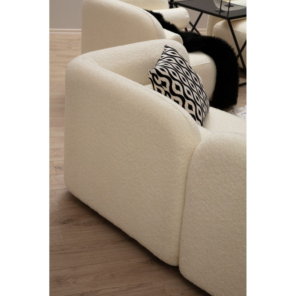 Antwerpen 3-sits soffa Bouclette Cream
