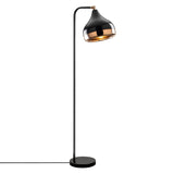 Detroit Golvlampa svart / koppar
