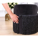 Graz (45 x 47 cm) Sittpuff Svart