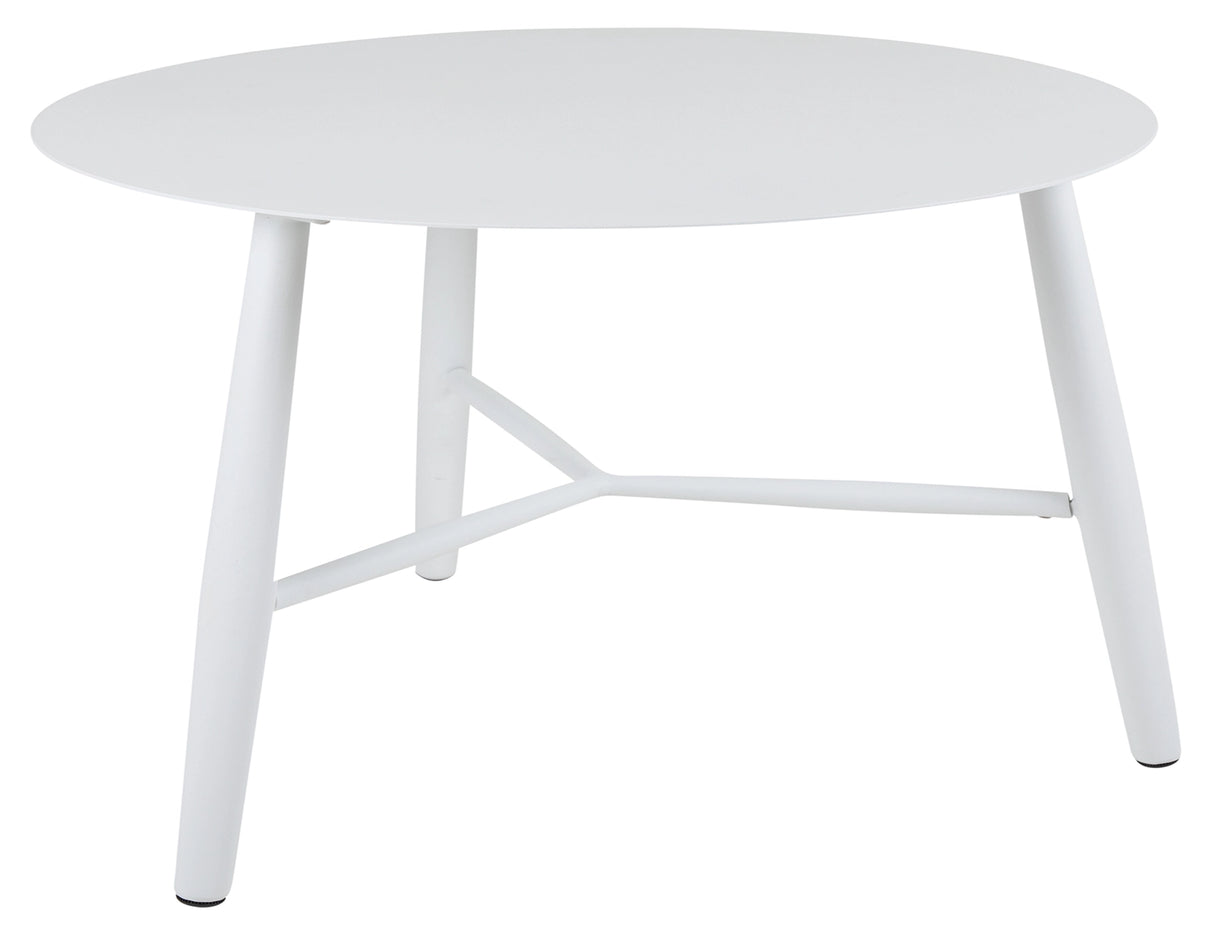 Vannes Soffbord 75 cm Rund Vit