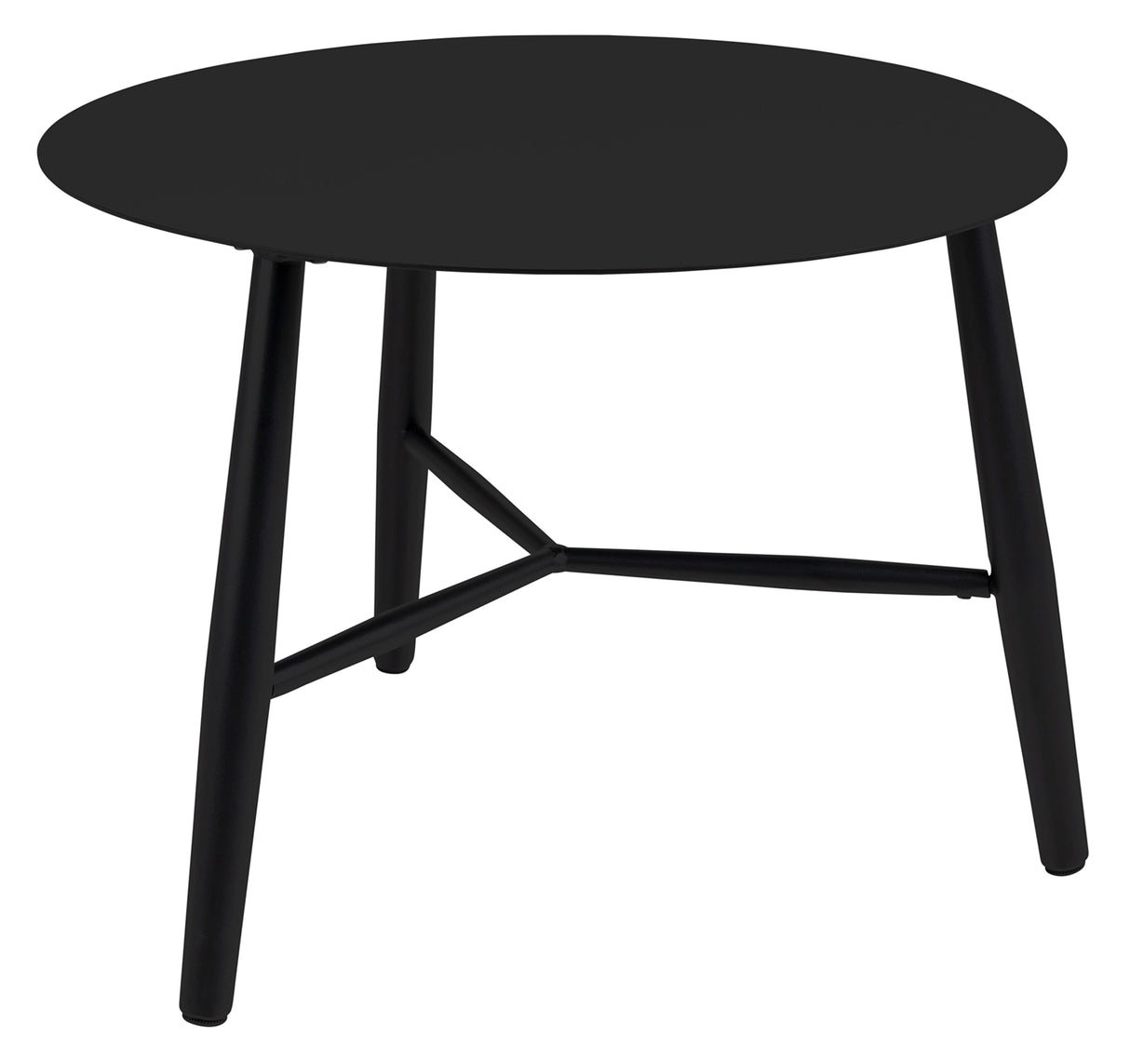 Vannes Sidobord 60 cm Rund Svart