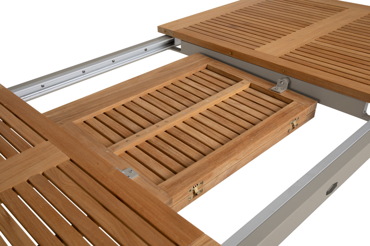 Lyon Bord 92x152-210 cm Khaki/Teak