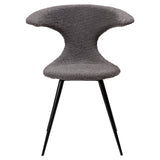 Flair Stol Stone Bouclé, Black