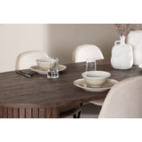 Härön, Polar Ovalt matgrupp Beige,Svart, Mocka, 200 x 90