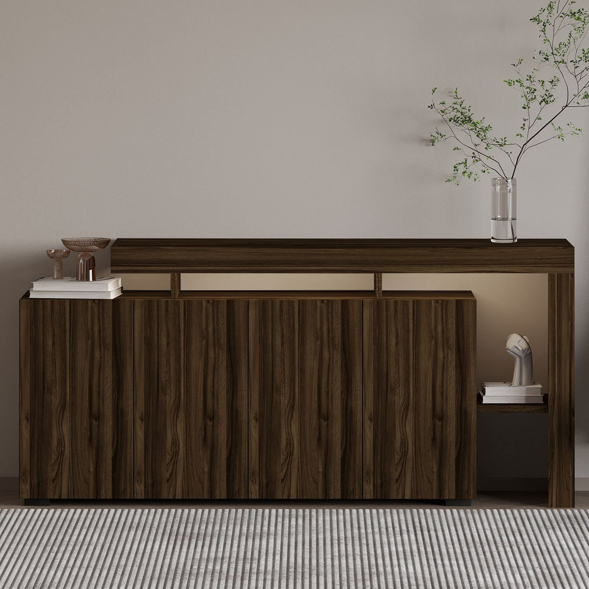 Cork (170 x 80 x 35 cm) Konsolbord Valnöt