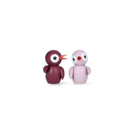Spring Birds Amazing Aubergine & Lovely Lilac 2 st Dekoration 6,5 cm