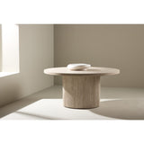 Härön Soffbord Beige, ⌀80
