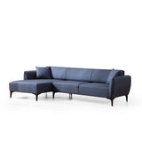 Belissimo (140-270 x 95 x 67 cm) Hörnsoffa Blå, Vänster