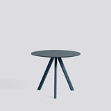CPH 20 Ø90 × H73 cm Matbord Smokey blue – linoleum, Deep blue – massiv ek med vattenbaserad lack