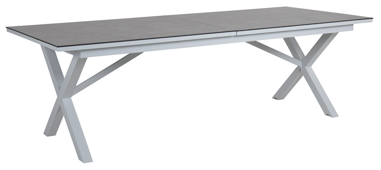 Hillmond Bord 100x238-297 cm Vit/Cement Laminat
