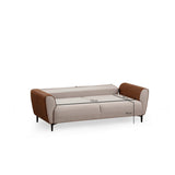 Minsk (215 x 85 cm) 3-sits bäddsoffa Beige kanel