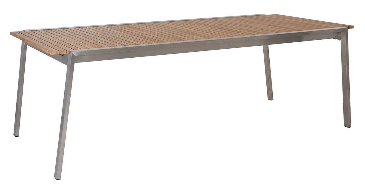 Naos Matbord 220-320 cm Rostfritt / Teak