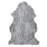 Curly Fårskinn Fäll Charcoal Grey Silver
