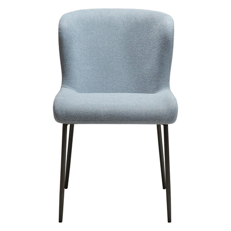 Glam Stol Blue Fog, Antique Brass