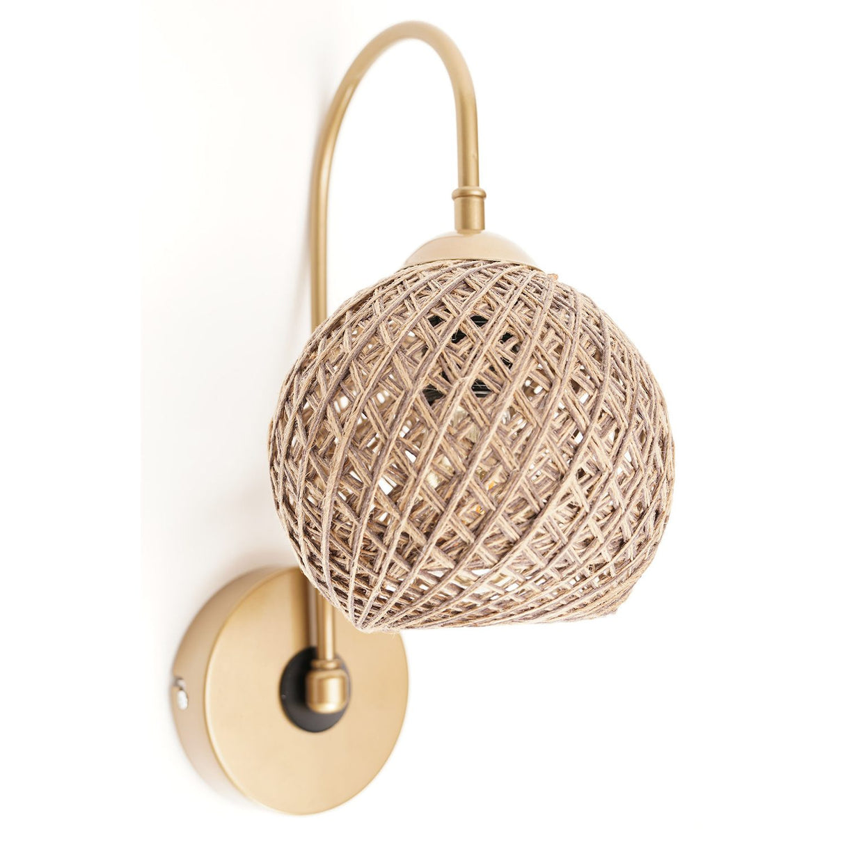 Flint (33 x 22 cm) Brun Vägglampa