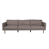 Zoom 3-sitssoffa Brun, Polyester