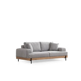 Eti Oak 3-sits (220 x 98 x 78 cm) 3-sitssoffa Grå