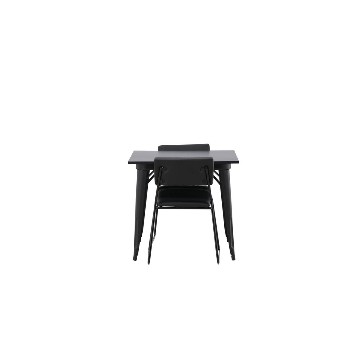 Tempe, Kenth Rektangulär matgrupp Svart, Svart, 80 x 80