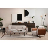 Minsk (215 x 85 cm) 3-sits bäddsoffa Beige kanel