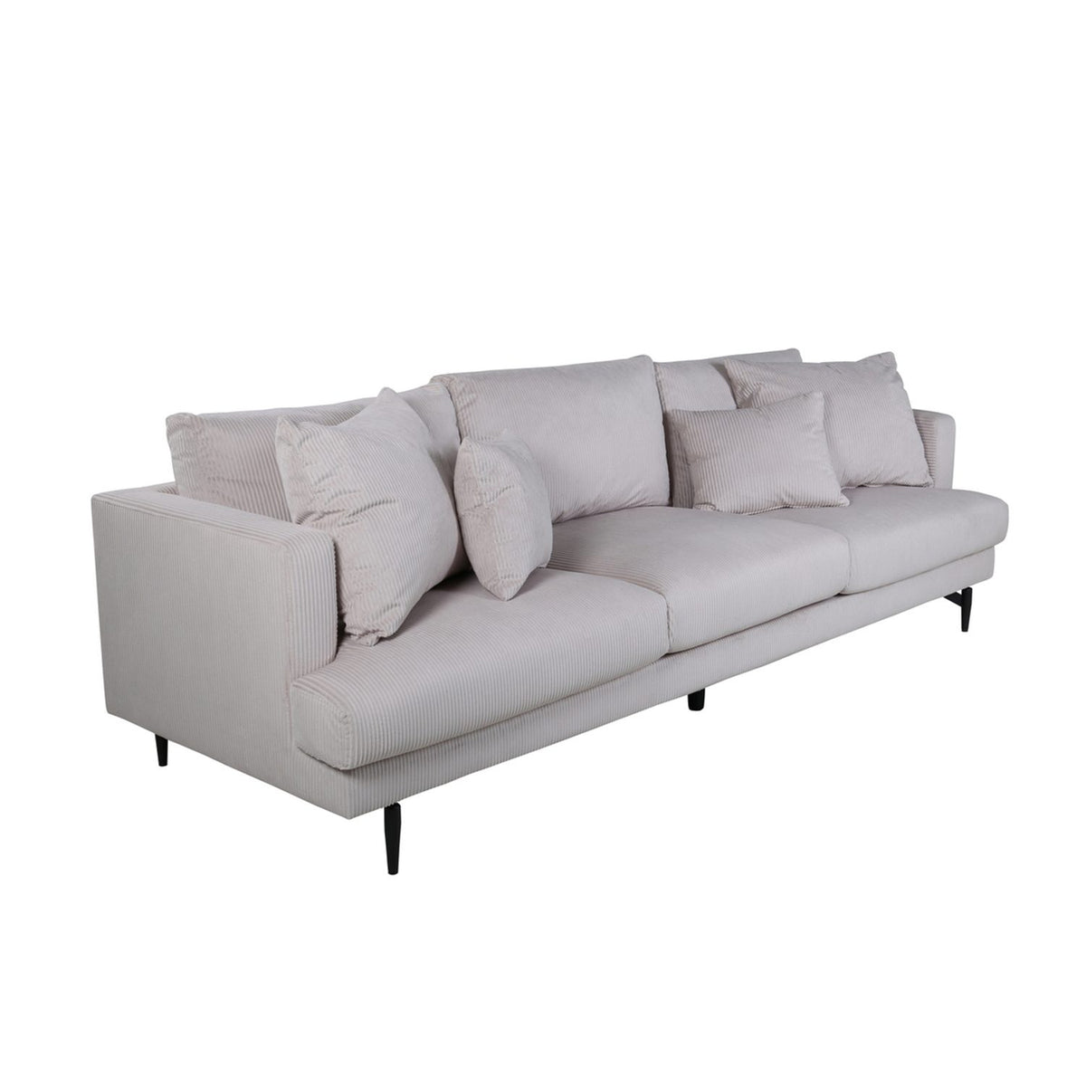 Sofia 3-sitssoffa Beige, Polyester manchester