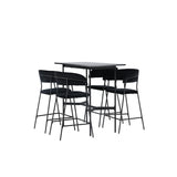 Rax, Lui Rektangulär matgrupp Svart, Svart, 120 x 60