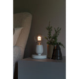 B/O Trä/vit. Amber LED Julklapp Timer 6h USB Stående Ljusdekoration Inne