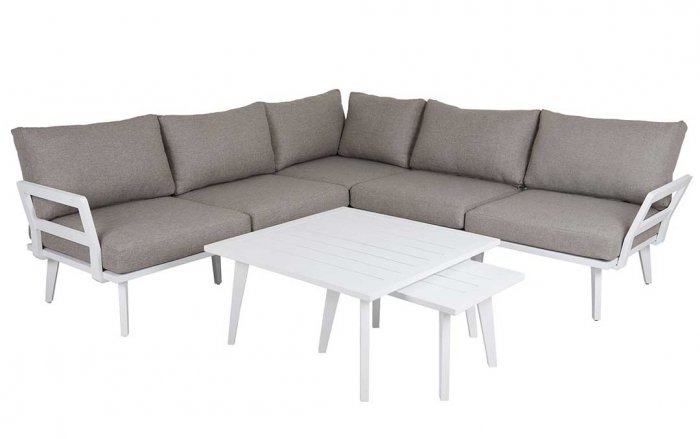 Villac 2-Sits Modul Vit/Beige