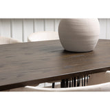 Stone, Berit Rektangulär matgrupp Beige, Svart, Svart, Mocka, 220 x 100
