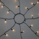 Frost Amber LED Svart kabel Julgransbelysning 240 cm