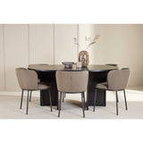 Strada, Edina Oval matgrupp Brun, Svart, 6st