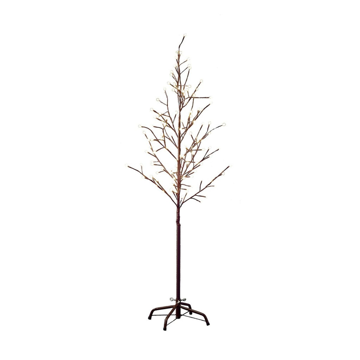 Träd 150 cm Cherry LED Brun Ljusdekoration Ute