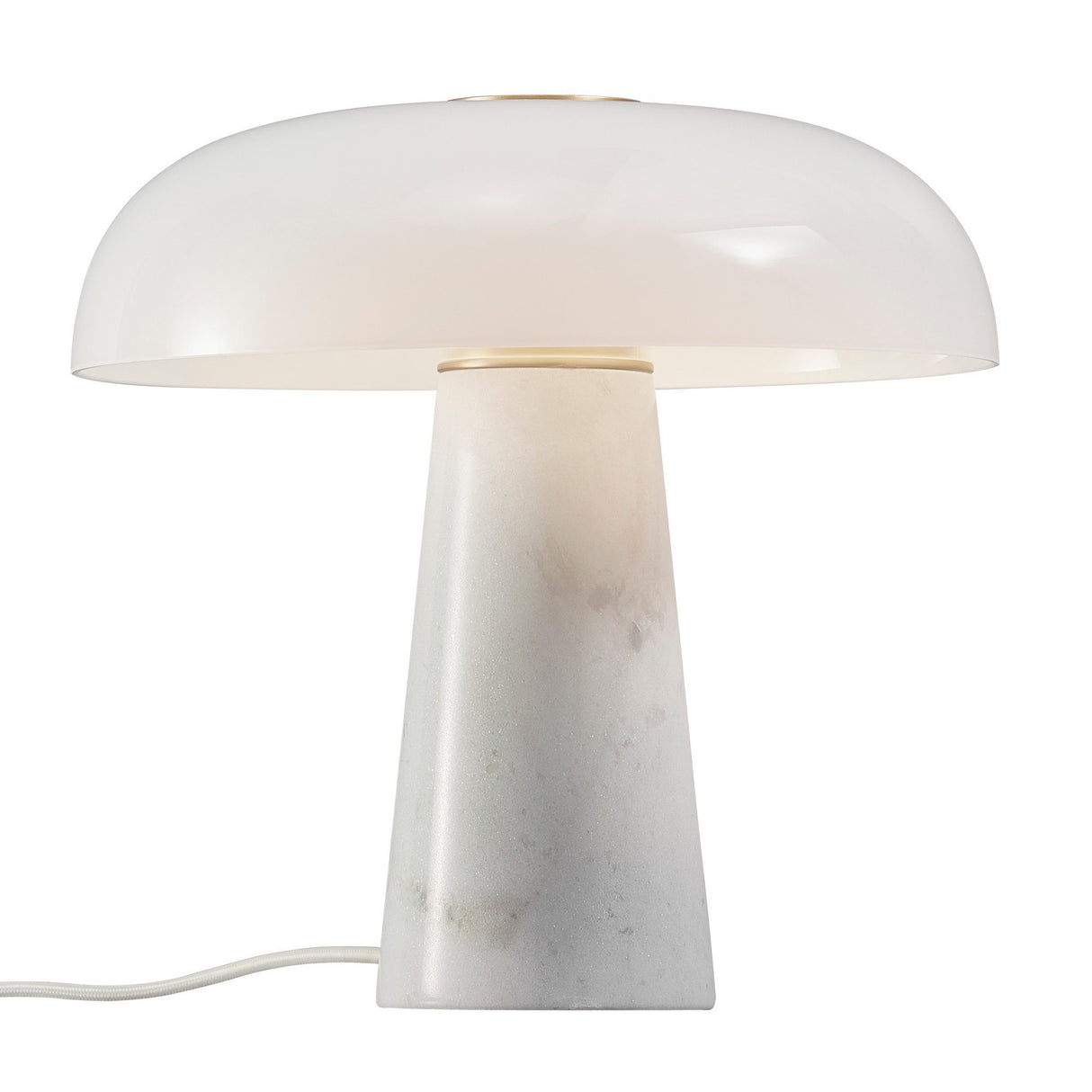 Glossy Bordslampa Opal Vit