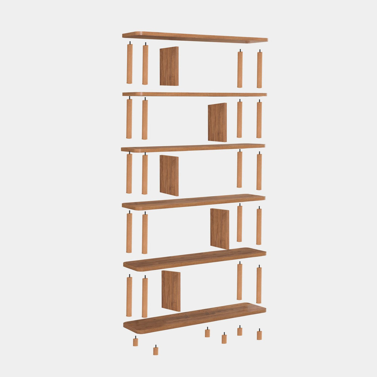 Kigali (120 x 168,5 x 28 cm) Atlantisk furu Bokhylla