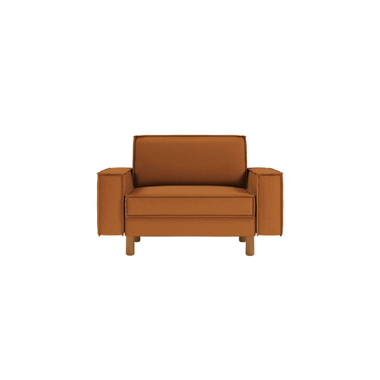 Wellington Loveseat (133 x 89 x 87 cm) 1-sitssoffa Karamell valnöt
