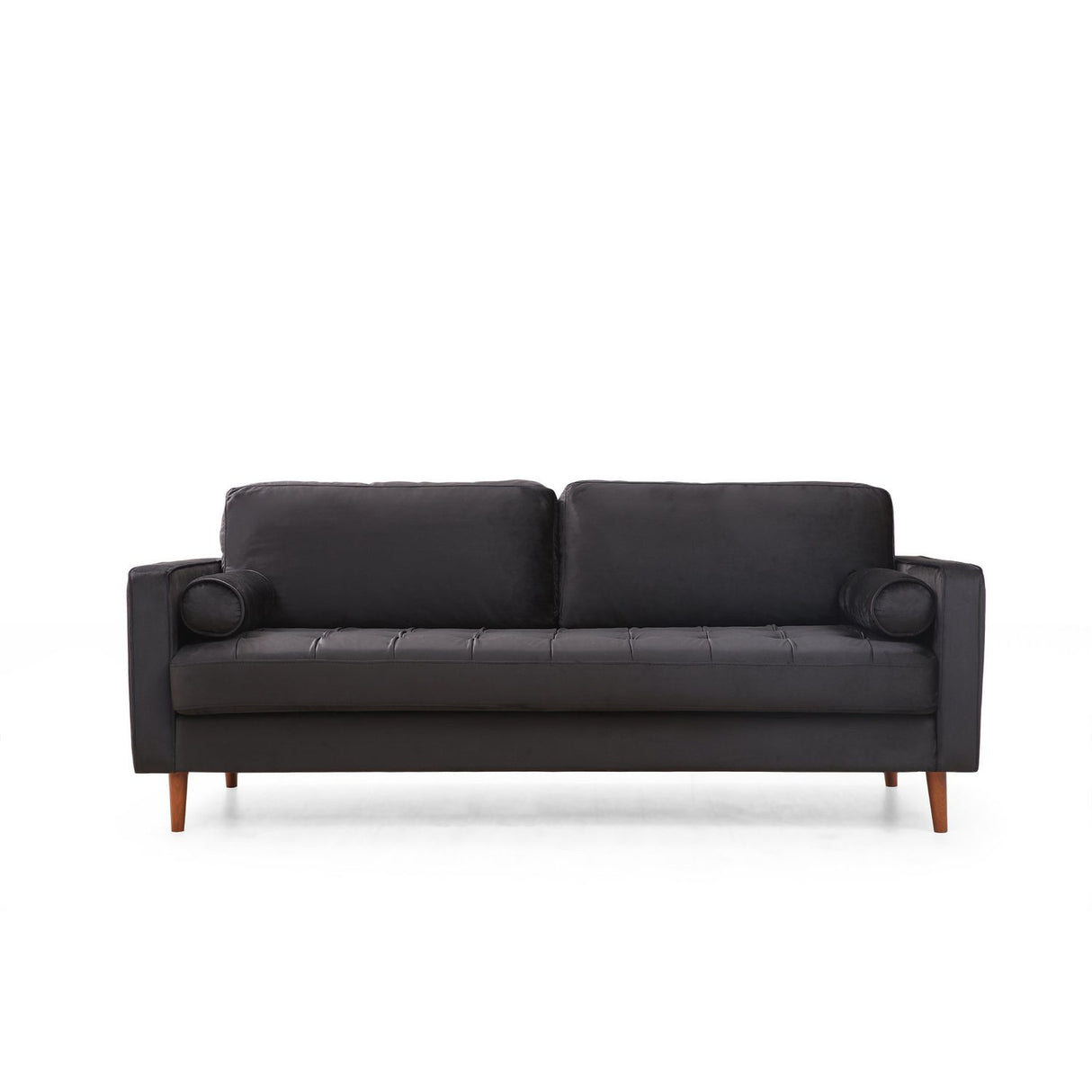 Rom (215 x 90 x 70 cm) 3-sitssoffa Svart ek