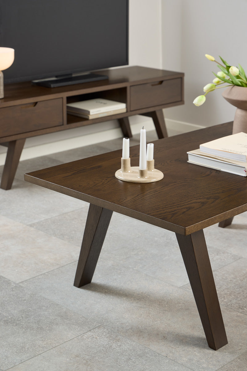 Arendal Soffbord 130x75 cm Rökfärgad Ek