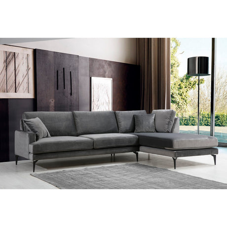 Quito Hörn (283-180 x 90 x 88 cm) Hörnsoffa Antracit, Vänster