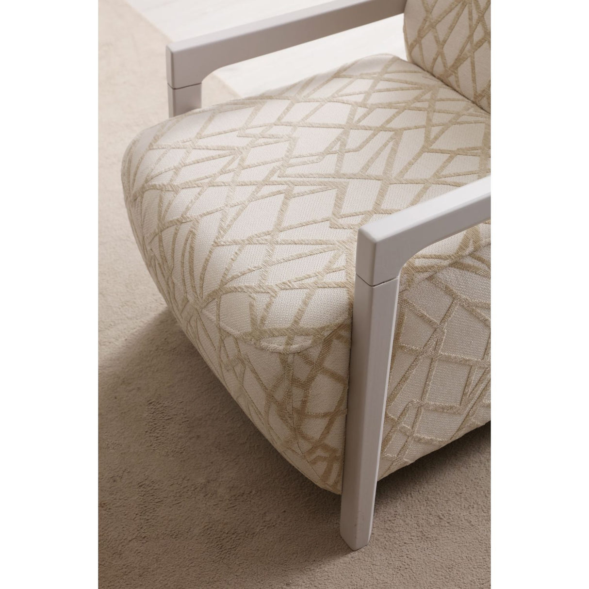 Toscana Cream / Ljusbeige (75 x 60 x 87 cm) Öronlappsfåtölj