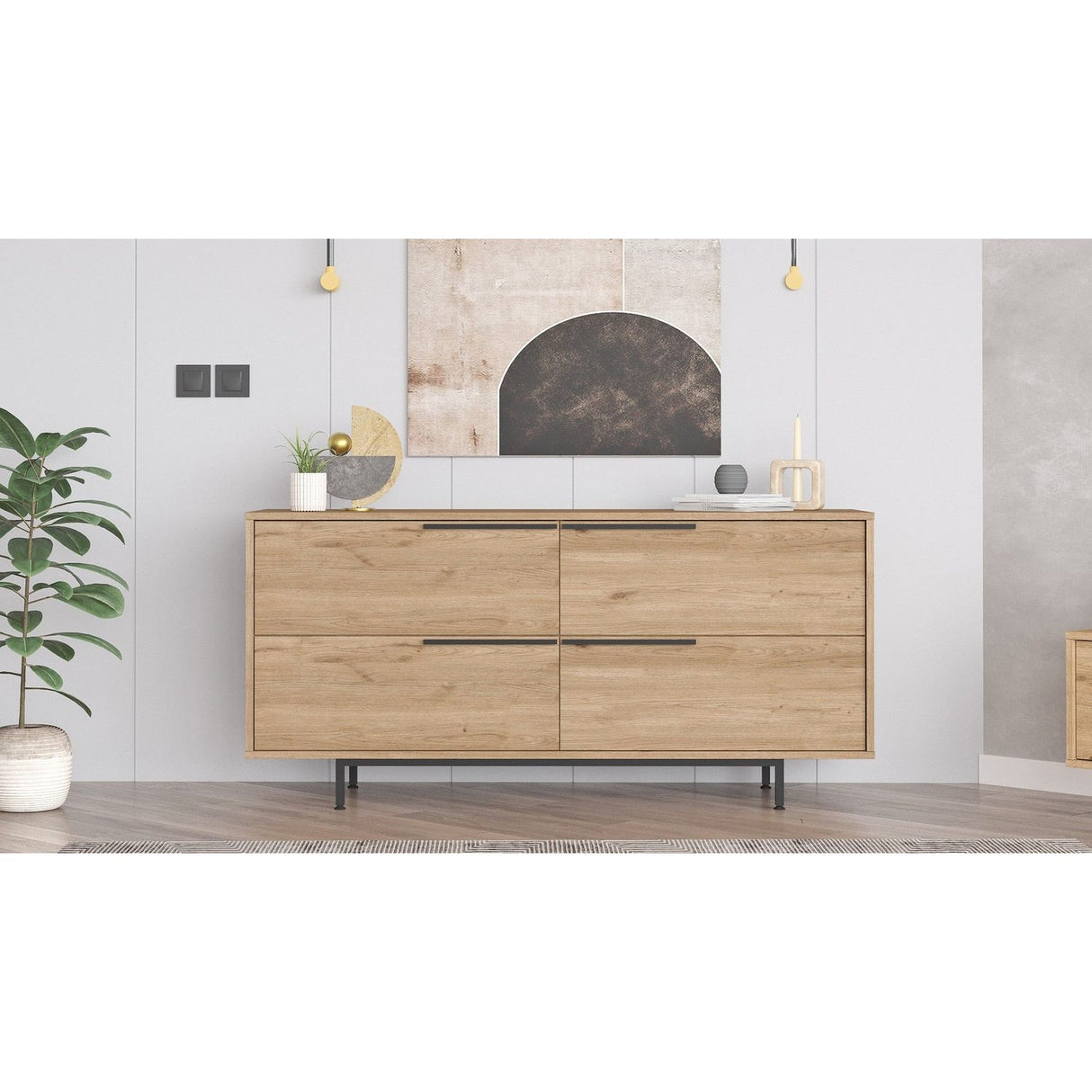 Vientiane Console (160 x 74,3 x 44,5 cm) Valnöt Konsol